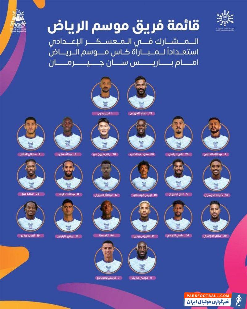 پاری سن ژرمن و منتخب ریاض