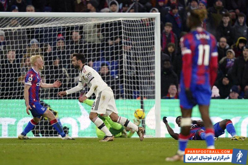 توقف منچستریونایتد در خانه کریستال پالاس با گل لحظات پایانی