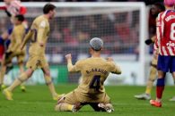 نجات دروازه بارسلونا در لحظات پایانی بازی با اتلتیکو مادرید توسط رونالد آرائوخو