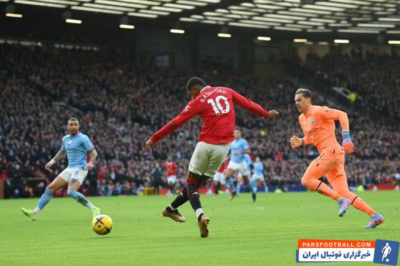 فرصت سوزی های مارکوس رشفورد در نیمه اول دربی منچستر