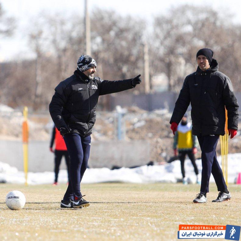 برگزاری تمرین تراکتور در سردترین روز سال در تبریز