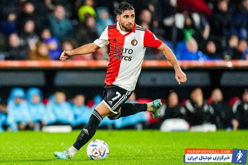 علیرضا جهانبخش در ترکیب اصلی فاینورد در دیدار برابر آژاکس