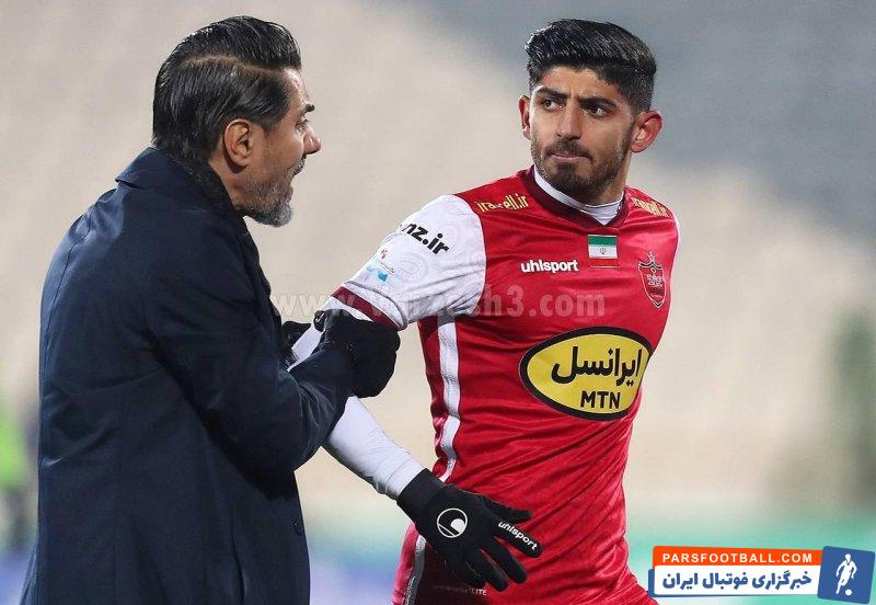 مهدی ترابی غایب پرسپولیس برابر ذوب آهن به دلیل محرومیت