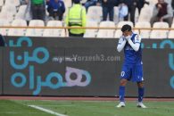 بدشانسی مهدی قایدی در به ثمر رساندن گل در دیدار استقلال و ملوان