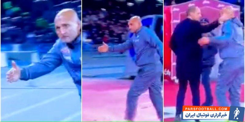 تعقیب کردن مکس آلگری توسط لوچانو اسپالتی در تونل رختکن برای دست دادن