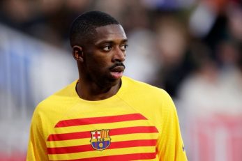 بارسلونا ؛ مصدومیت دمبله در دیدار برابر خیرونا