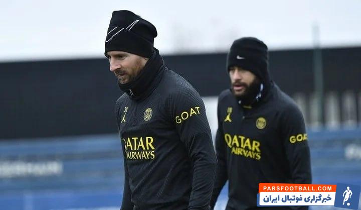 بی توجهی لیونل مسی به حواشی بازوبند کاپیتانی پاری سن ژرمن با حضور در تمرینات