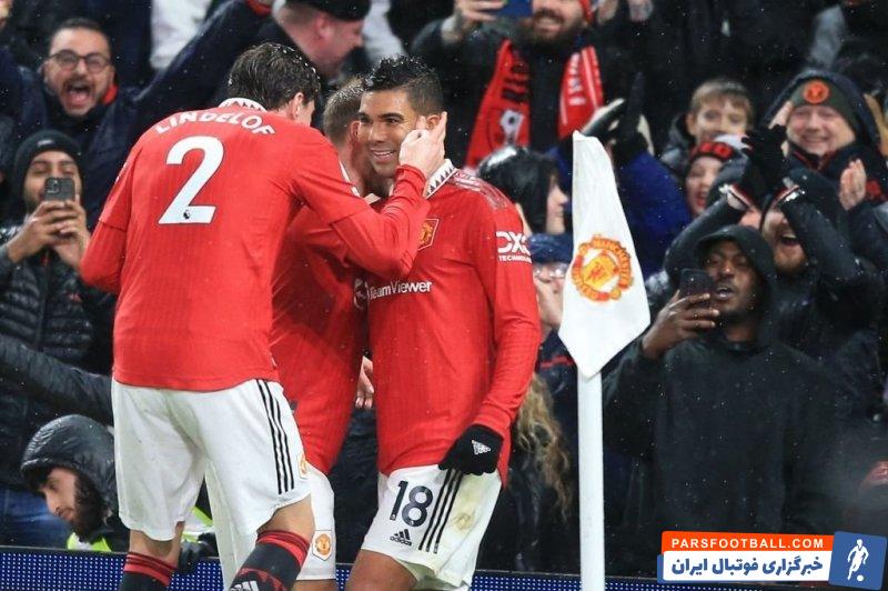 برتری قاطعانه منچستریونایتد برابر بورنموث با 3 گل در اولدترافورد