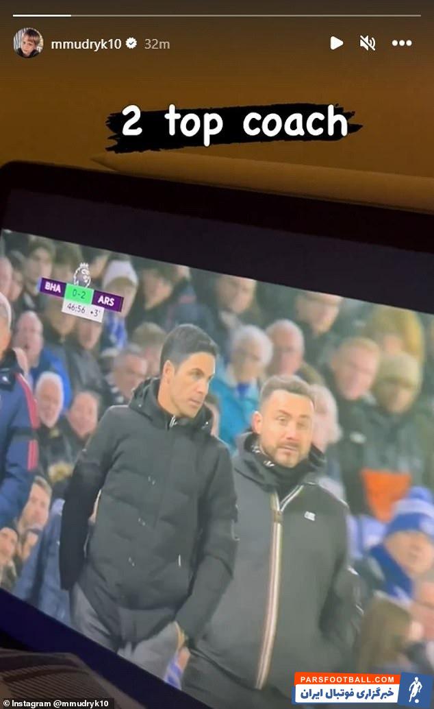 مودریک ؛ استوری مودریک در تمجید از آرتتا و دزربی 