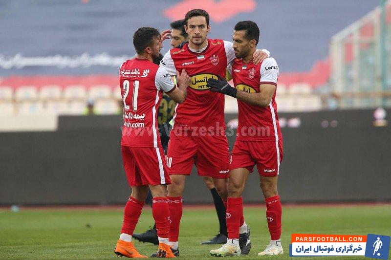 گئورگی گولسیانی زننده گل اول پرسپولیس به نساجی از روی نقطه پنالتی