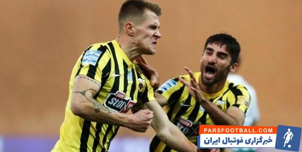 آاک آتن در حضور ستاره ایرانی خود مقابل حریفش شکست خورد
