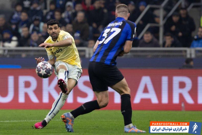 ناکامی مهدی طارمی در گلزنی به اینتر در ورزشگاه جوزپه مه آتزا