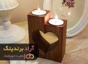 جاشمعی چوبی دست ساز