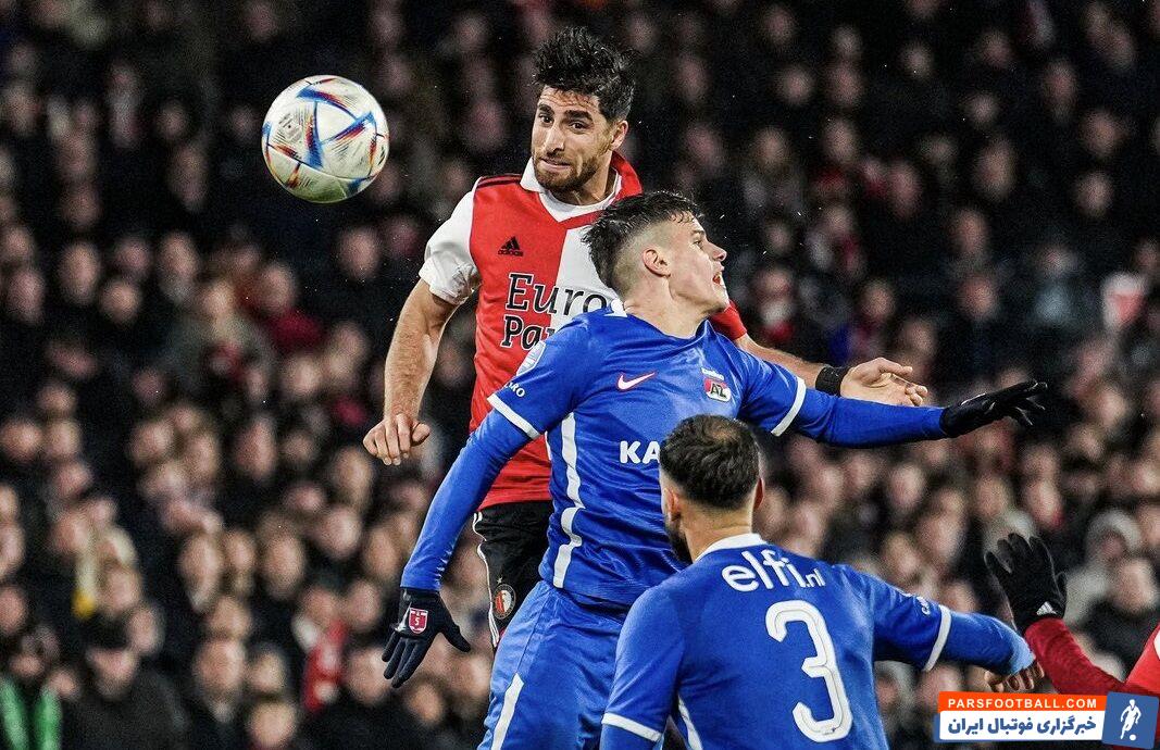 فاینورد در حضور ستاره ایرانی مقابل حریفش به برتری رسید