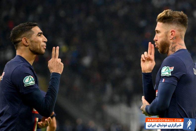 خوشحالی جالب سرخیو راموس به سبک کریستیانو رونالدو پس از گلزنی برابر مارسی