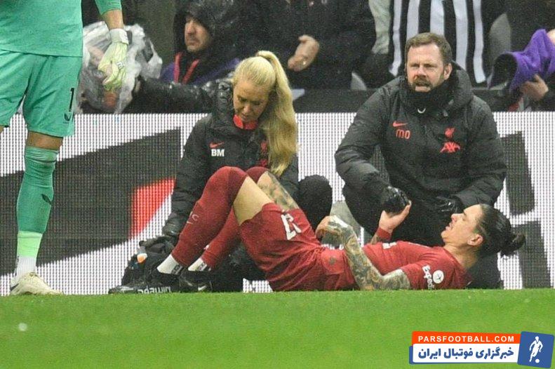 لیورپول ؛ مصدومیت نونیز از ناحیه کتف در دیدار برابر نیوکاسل