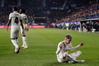 درخشش ادامه دار فدریکو والورده برای رئال مادرید با گلزنی برابر اوساسونا