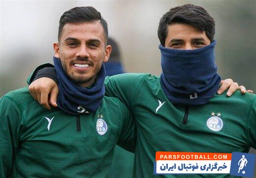 غلامی ؛ سلام نظامی عارف غلامی در تمرینات استقلال