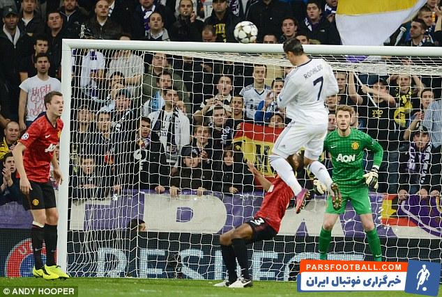 رئال مادرید ؛ پرش ۲ متر و ۹۳ سانتیمتری رونالدو برای گلزنی به یونایتد