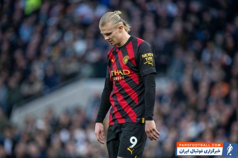 نمایش بسیار ضعیف ارلینگ هالند در شب شکست مننچسترسیتی برابر تاتنهام