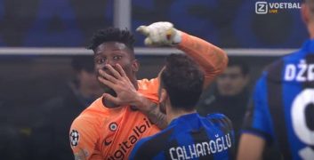 درگیری لفظی آندره اونانا و ادین ژکو وسط دیدار اینتر و پورتو