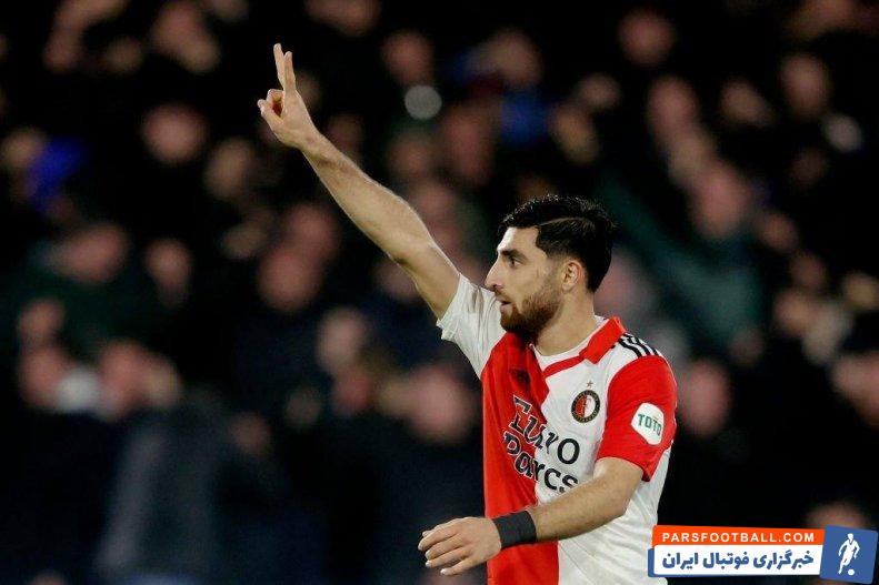 گلزنی علیرضا جهانبخش در شب پیروزی بزرگ فاینورد برابر آلکمار