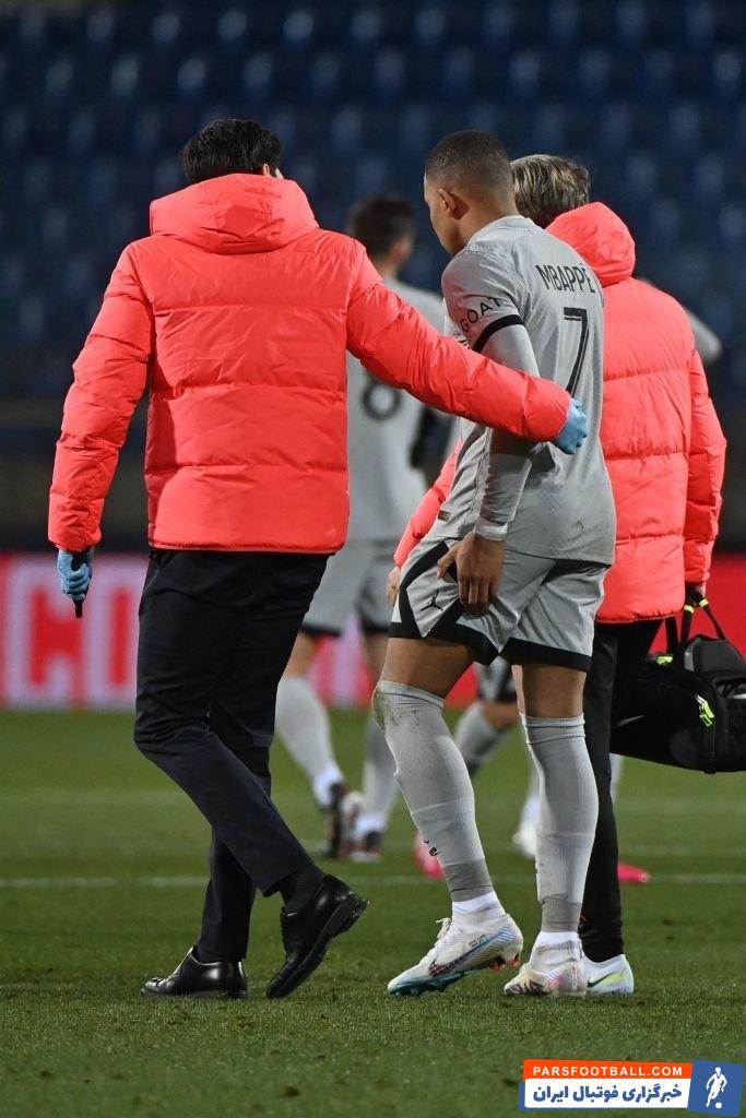 مصدومیت تلخ کیلیان امباپه در دیدار پاری سن ژرمن و مون پلیه