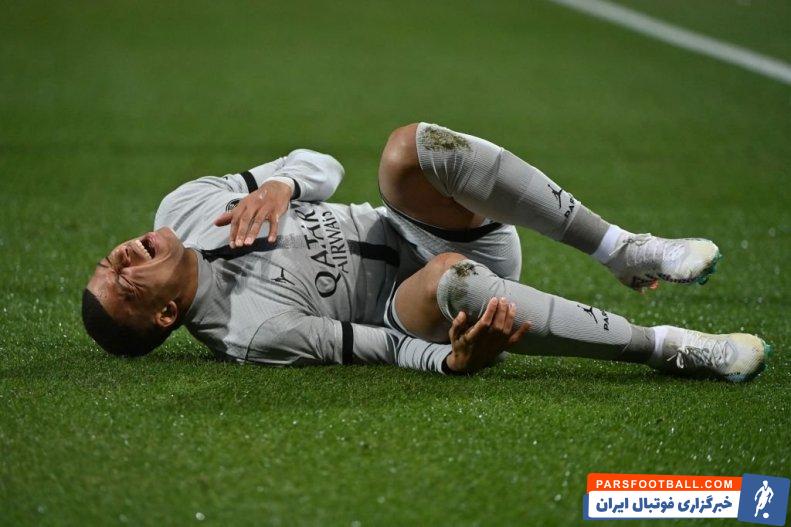 مصدومیت تلخ کیلیان امباپه در دیدار پاری سن ژرمن و مون پلیه