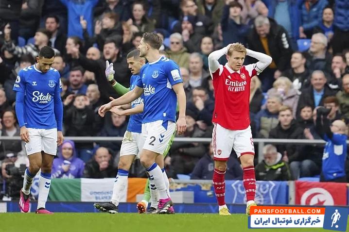 شکست بدهنگام آرسنال در لیگ برتر انگلیس برابر اورتون با یک گل