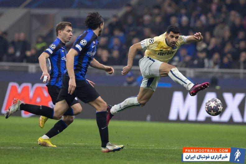 ناکامی مهدی طارمی در گلزنی به اینتر در ورزشگاه جوزپه مه آتزا