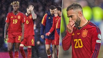 اسپانیا ؛ اوضاع بد اسپانیا پس از باخت برابر اسکاتلند