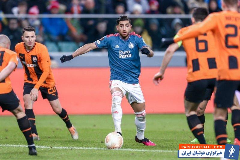 رکورد 21 شوت از فاینورد به دروازه شاختار در لیگ اروپا