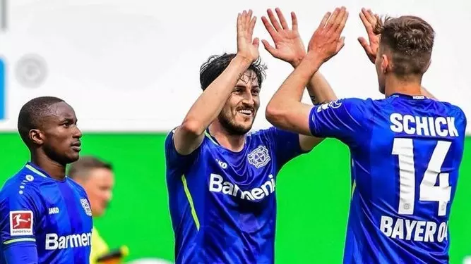 بایرلورکوزن با درخشش ستاره ایرانی مقابل حریفش به تساوی رسید