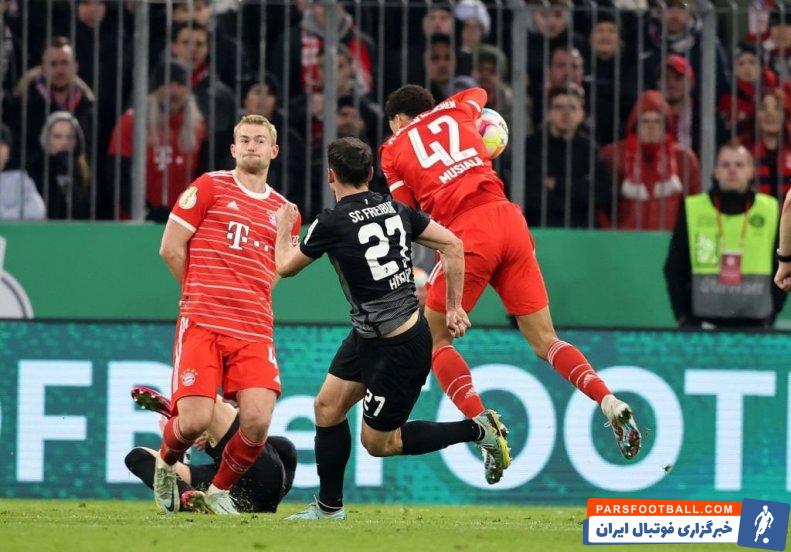 بایرن مونیخ ؛ هند بد موقع موسیالا و تقدیم پنالتی به فرایبورگ