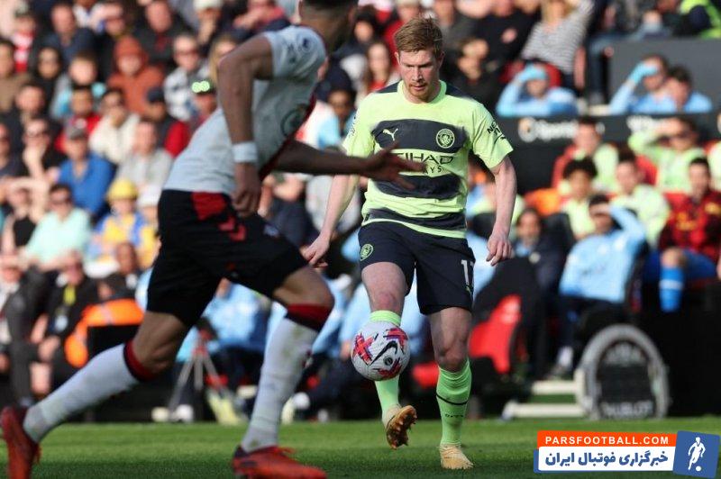 دی بروینه ؛ 100 امین پاس گل دی بروینه در لیگ برتر پس از 237 مسابقه
