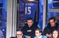 منچسترسیتی ؛ خوشحالی هالند پس از گل آلوارز به لیورپول