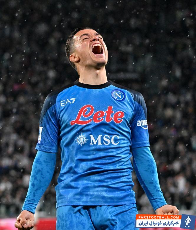 ناپولی ؛ فریاد شادی راسپادوری از گلزنی در برابر یوونتوس