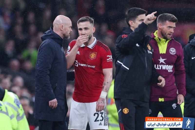 منچستریونایتد ؛ مصدومیت لوک شاو در دیدار یونایتد برابر برنتفورد