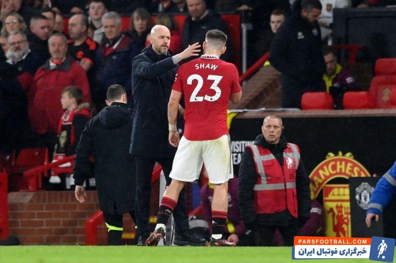 منچستریونایتد ؛ مصدومیت لوک شاو در دیدار یونایتد برابر برنتفورد