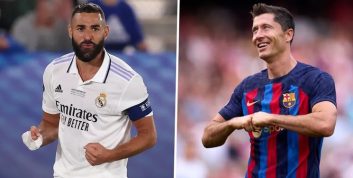 بنزما بهترین مهاجم لالیگا با 7.7 امتیاز بالاتر از لواندوفسکی با 7.4 امتیاز