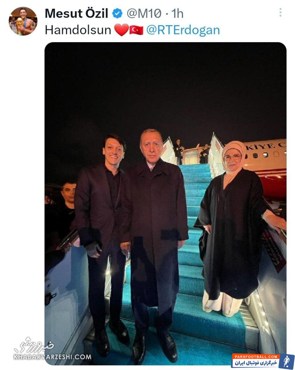 عکس| تبریک معنادار ستاره فوتبال به اردوغان/ این بازیکن دست از سیاست برنمی‌دارد