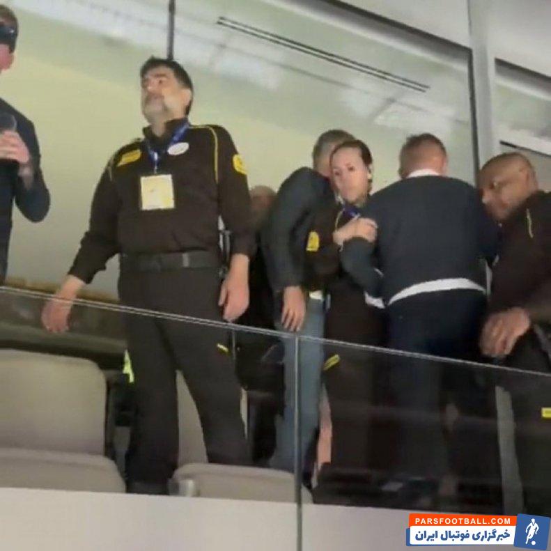 منچسترسیتی ؛ پرتاب غذا و درگیری لفظی پدر هالند با طرفداران رئال مادرید