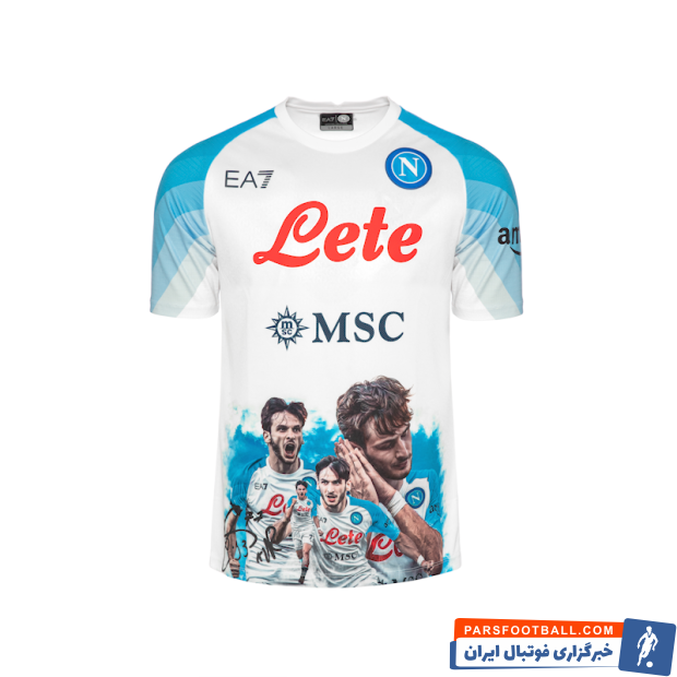تصاویری از هر بازیکن روی پیراهن ناپولی برای جشن قهرمانی