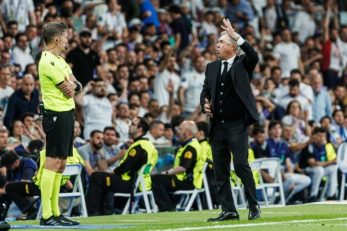 رئال مادرید ؛ آنچلوتی : توپ کاملا بیرون بود! این حرفی است که تکنولوژی می‌زند، نه من!