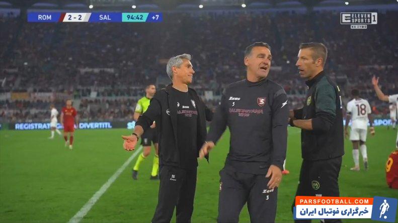 رم ؛ درگیری و اخراج پائولو سوزا در دیدار برابر آاس رم