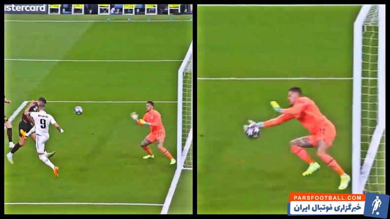 رئال مادرید ؛ سیو های ادرسون در برابر ضربات بنزما و شوامنی 