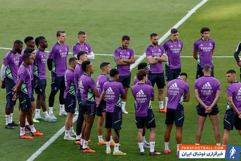 آنچلوتی ؛ سخنرانی 5 دقیقه ای آنچلوتی در تمرین رئال مادرید 