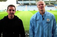 هالند ؛ نویل : هالند دقت هری کین، قدرت وین رونی و سرعت رونالدو نازاریو را دارد