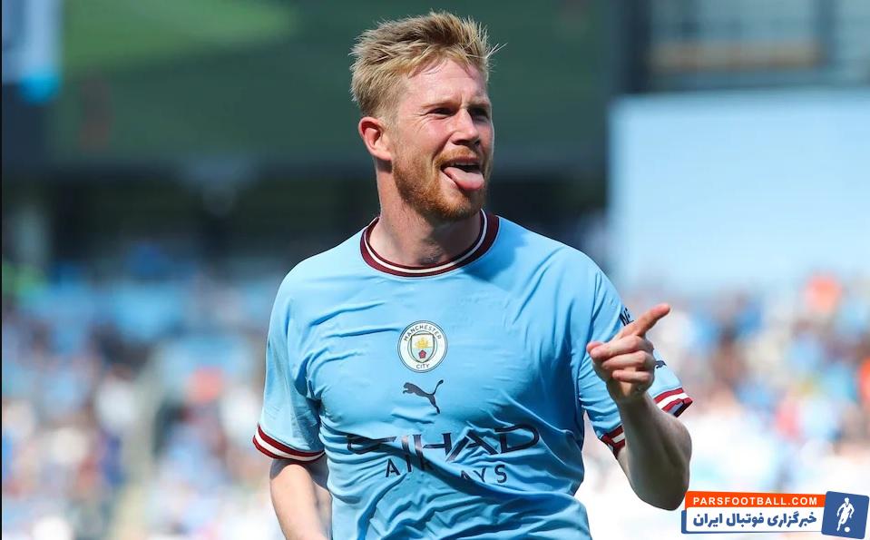 منچسترسیتی ؛ تیپ عجیب دی بروینه در دیدار برابر وستهم