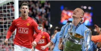 هالند ؛ برابری هالند با رکورد رونالدو در فتح لیگ، لیگ قهرمانان و کسب آقای گلی